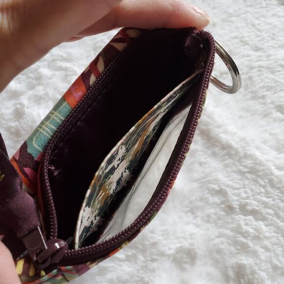 Vera Bradley Zip ID Coin Purse in Heirloom Paisley Pattern - Picture 5 of 6